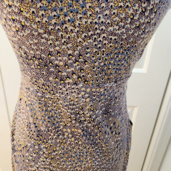 Boden size 4R Purple Dress with Yellow and Blue Floral Print - Picture 6 of 10